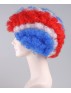Red Blue Party Afro Wig